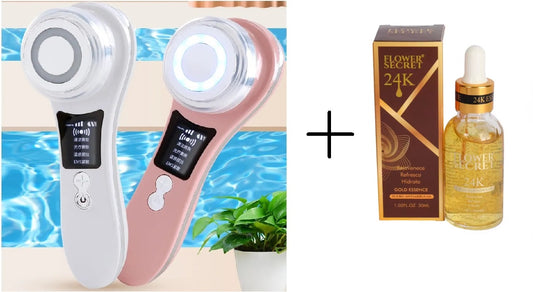 ✨ Skin LED + Serum24k😍✨: Transforma tu Piel con Tecnología de Punto😍