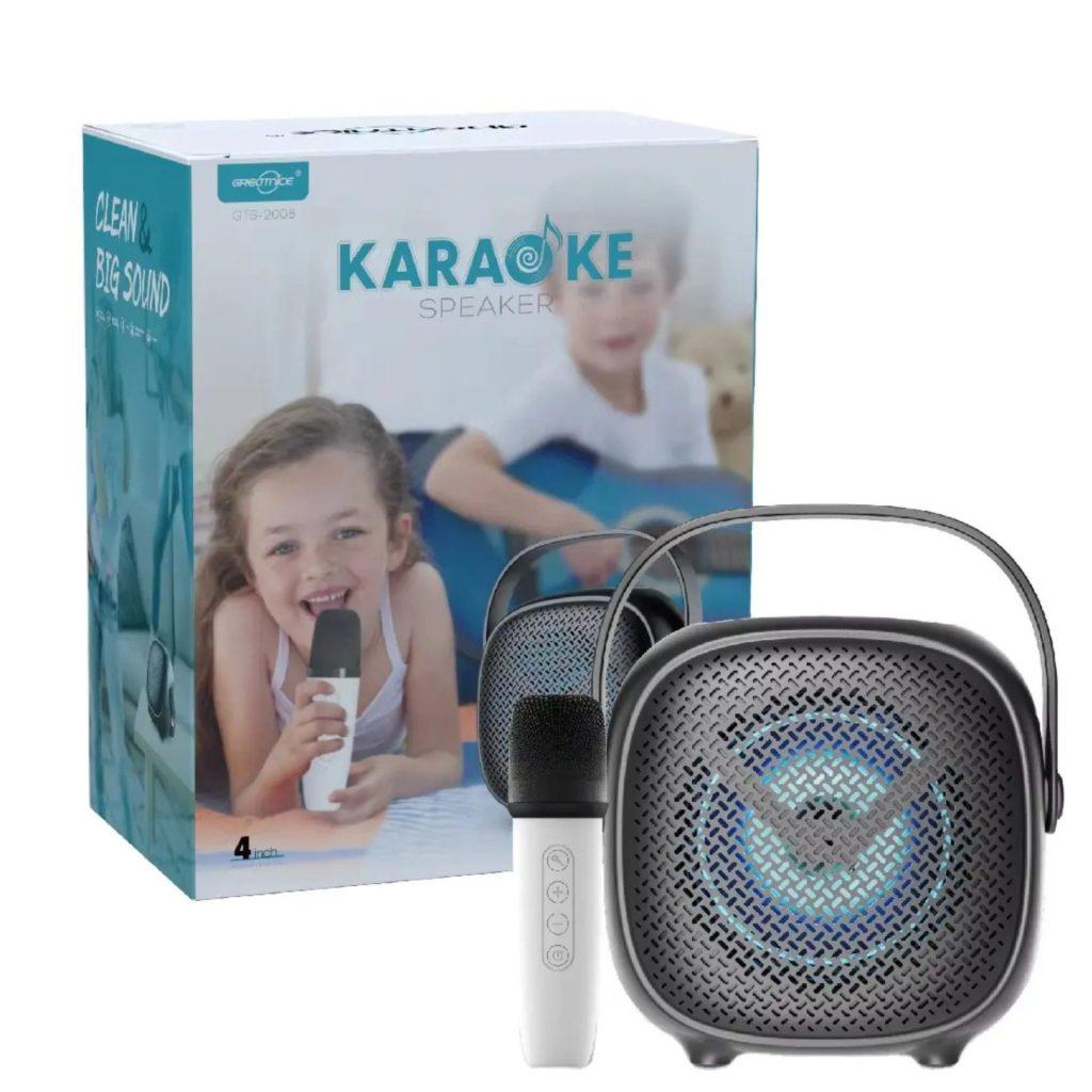 🎤 Bocina Bluetooth Karaoke 4 con Micrófono Inalámbrico: ¡La Opción Perfecta para la Diversión y la Música! 🎶