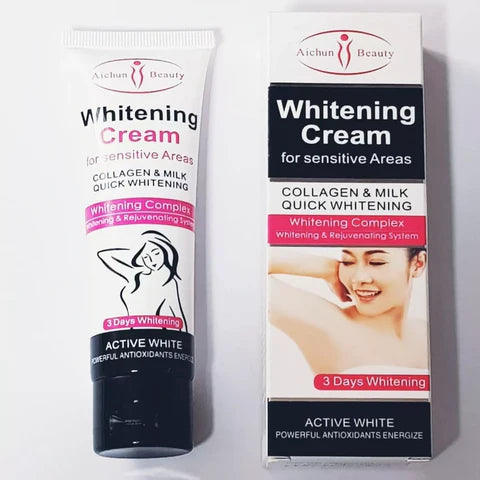 ✨ Crema Aclaradora para Axilas, Rostro, Rodillas, Manos y Cuello: ¡Revela Tu Piel Radiante con la fórmula COLÁGENO + LECHE! ✨