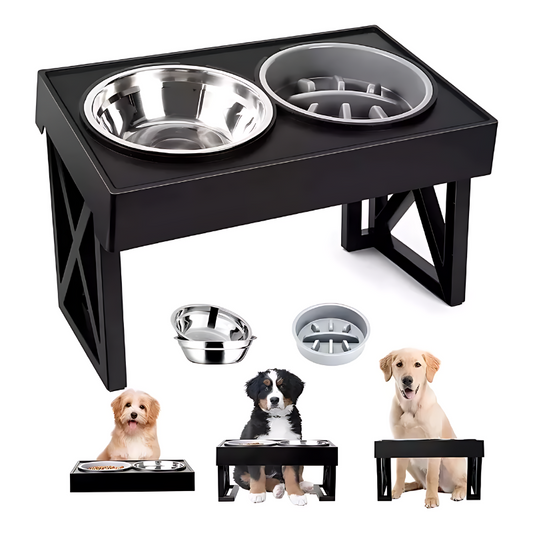 🐾 Comedero Bebedero Ajustable 🐾