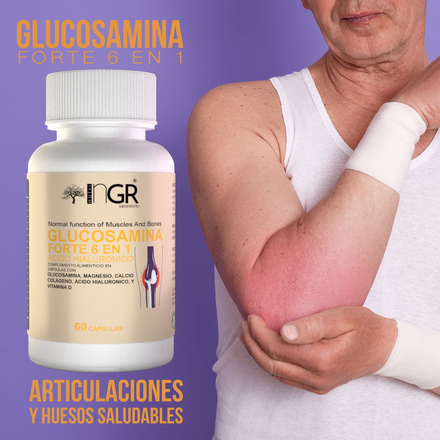 2x1🔥 Glucosamina Forte™ 6 en 1: Tu Aliado para Moverte Sin Dolor  + Envío Gratis✨